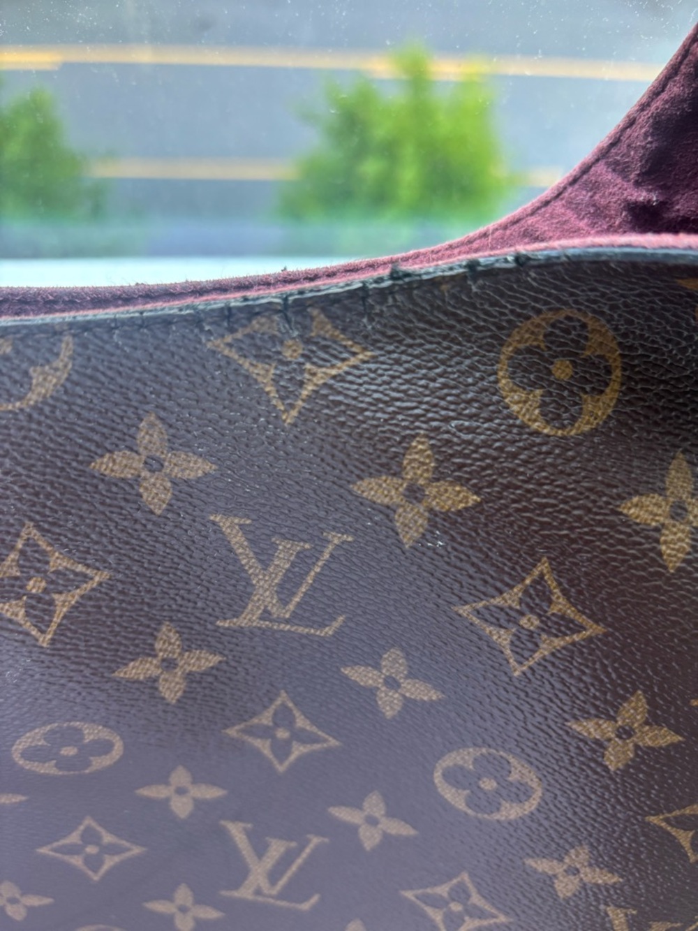 Louis Vuitton Monogram Flower Hobo with Burgundy Trim ~ Authentic - Picture 16 of 16